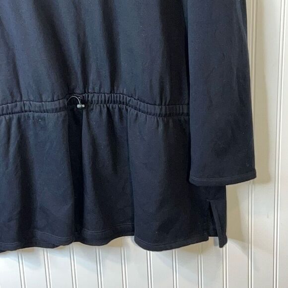Liz Claiborne Mock Neck Sweatshirt Women’s Size 2X Black Toggle Long Sleeve NEW - Picture 5 of 9